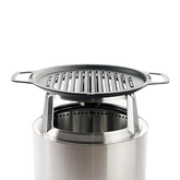 19.5" Fire Pit Cast Iron Grill Top + Hub | Cast Iron Cooking System