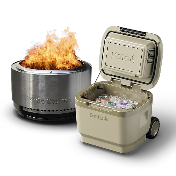 Summit 27" Fire Pit & Windchill 30 Cooler Fire & Ice Bundle