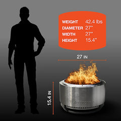 Summit 27™  Smokeless Fire Pit