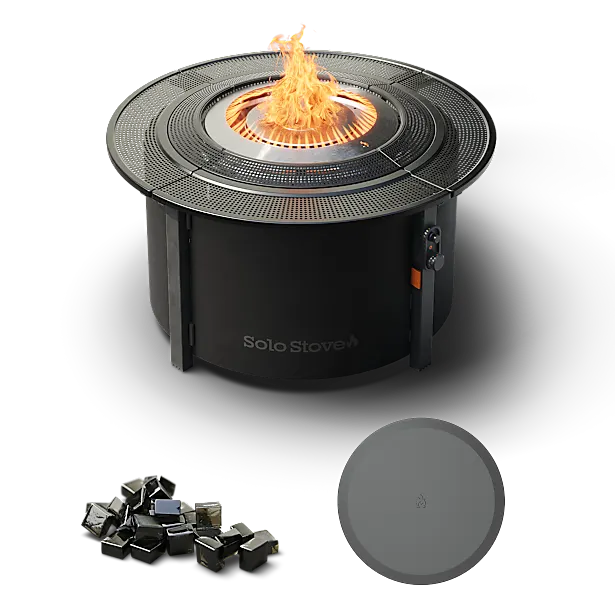 Infinity Flame + Fire Glass Bundle